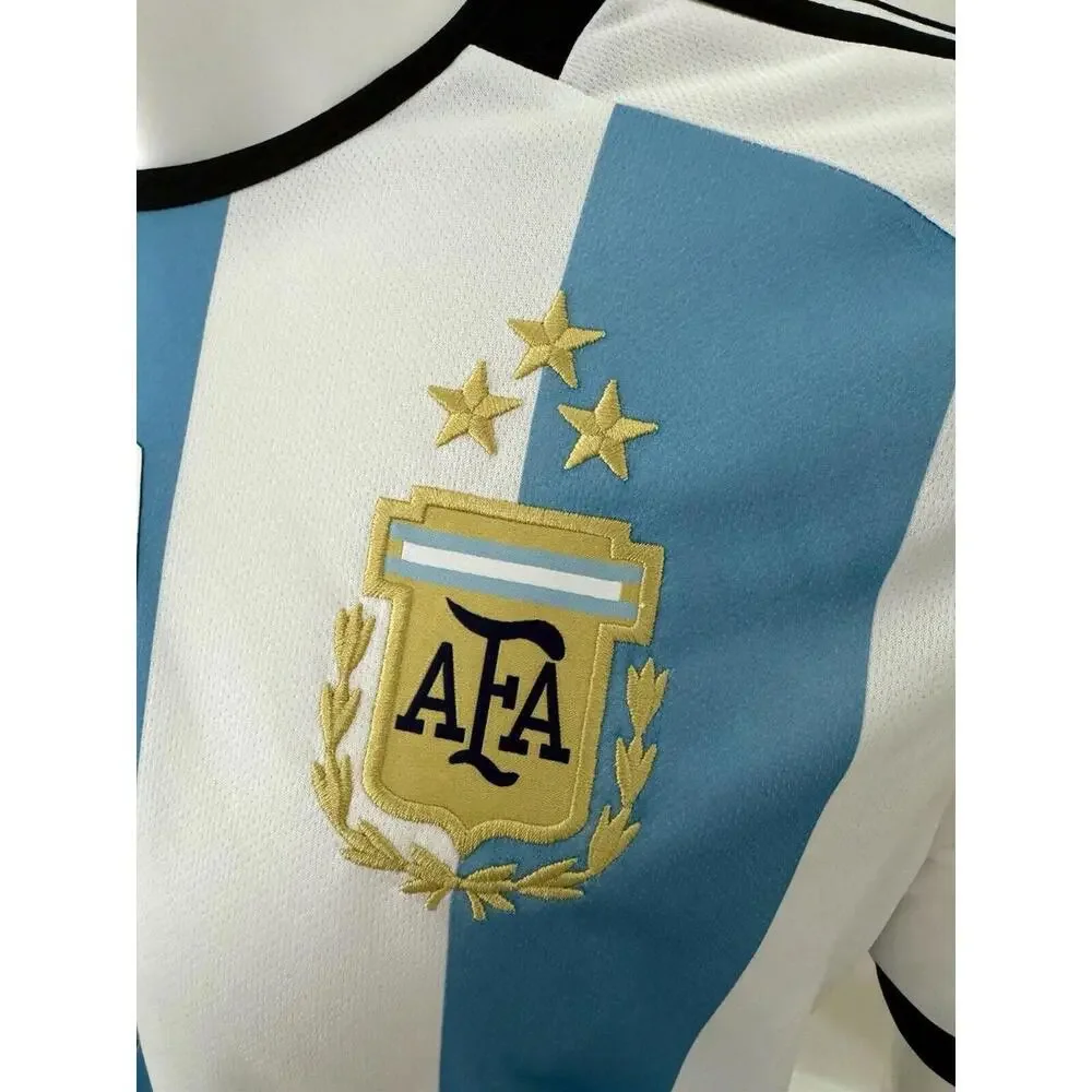 2022 Adidas World Cup 3 STAR Argentina MESSI Jersey Size L - Picture 11 of 12
